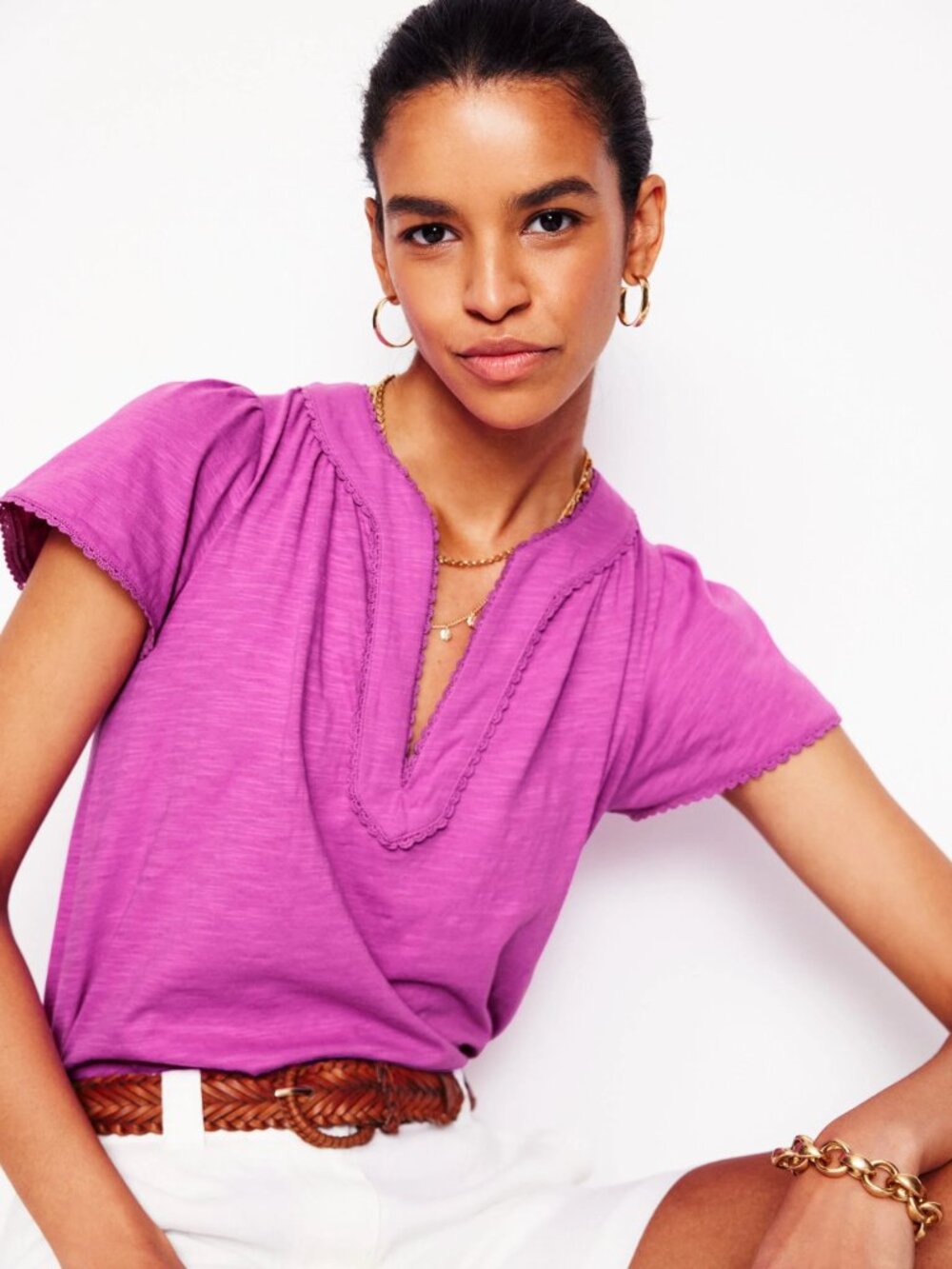 Boden Ava Short Sleeve Top